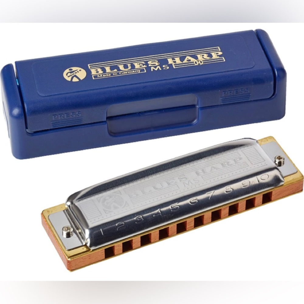 Hohner HARMONICA Blues Harp (Key of E) +Case Germany-Made Musical Instrument NEW